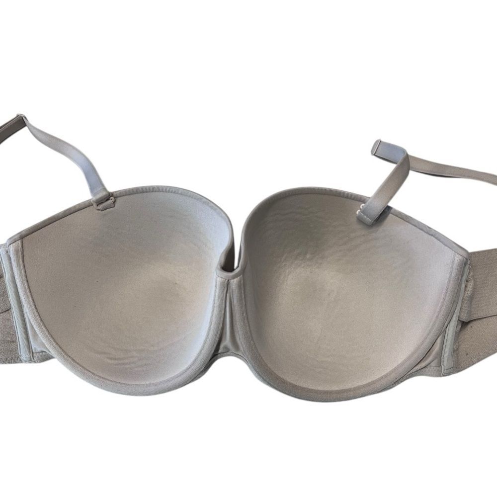 Victoria’s Secret Body By Victoria | Tan Beige Lightly Lined Strapless Bra 36DD - Picture 5 of 7